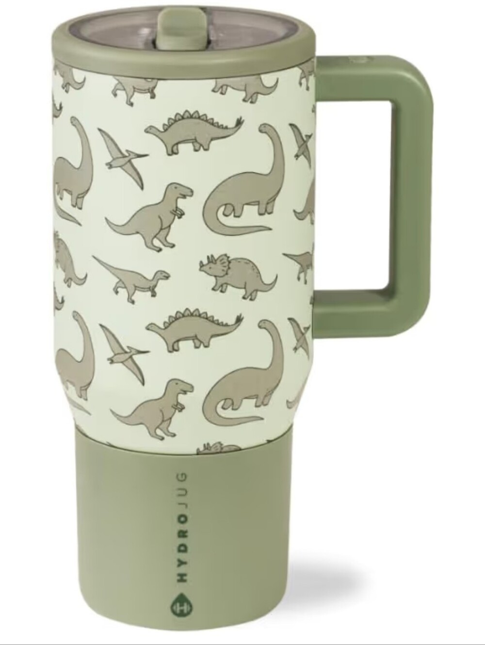 Hydrojug Kids 20 oz. Insulated Water Bottle Green Dinosaur
